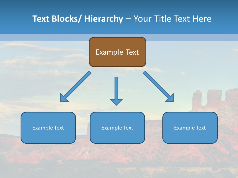 A Scenic View Of A Mountain Range With A Blue Sky In The Background PowerPoint Template