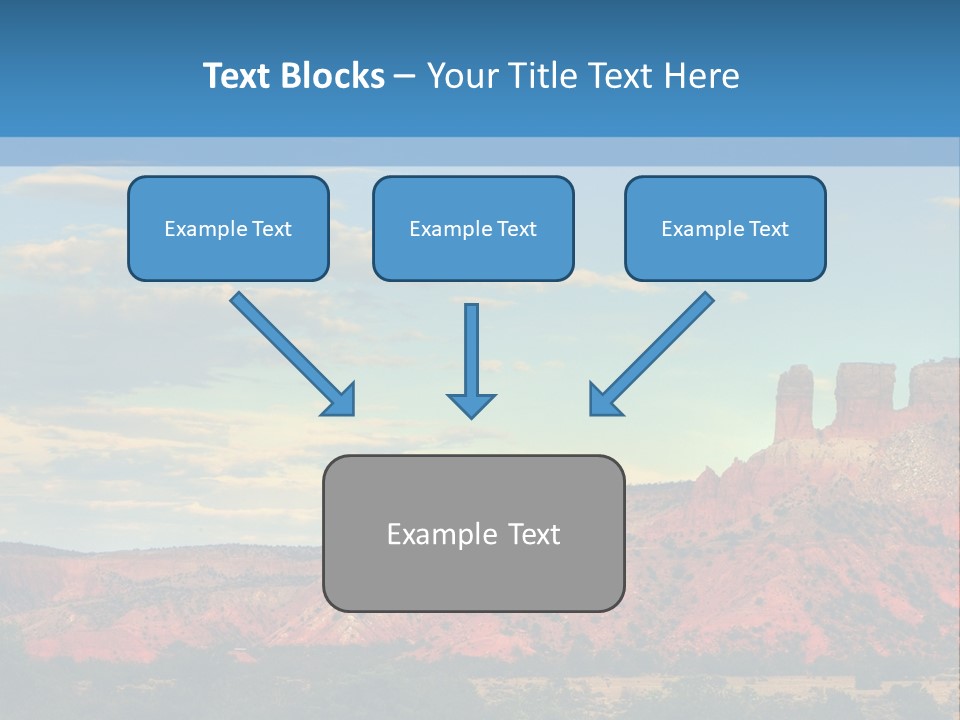 A Scenic View Of A Mountain Range With A Blue Sky In The Background PowerPoint Template