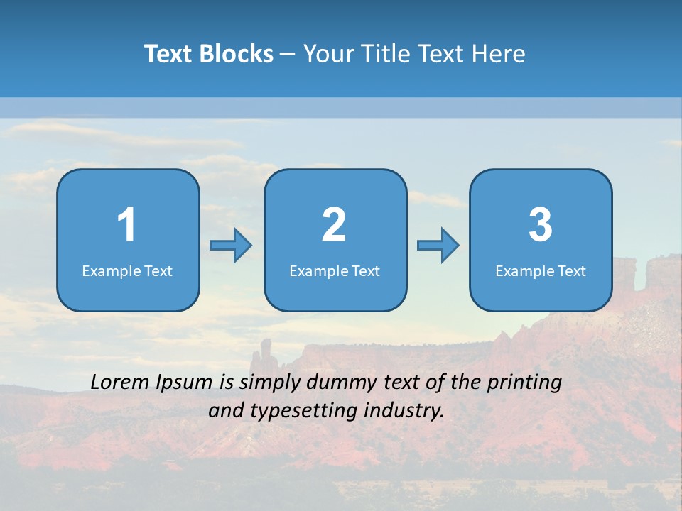 A Scenic View Of A Mountain Range With A Blue Sky In The Background PowerPoint Template