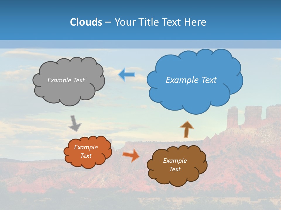 A Scenic View Of A Mountain Range With A Blue Sky In The Background PowerPoint Template