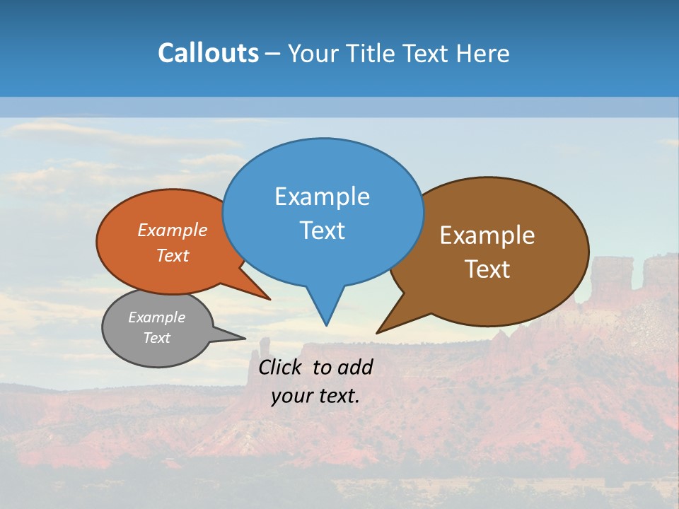 A Scenic View Of A Mountain Range With A Blue Sky In The Background PowerPoint Template