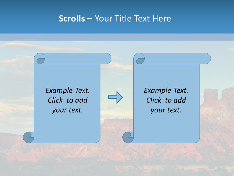 A Scenic View Of A Mountain Range With A Blue Sky In The Background PowerPoint Template