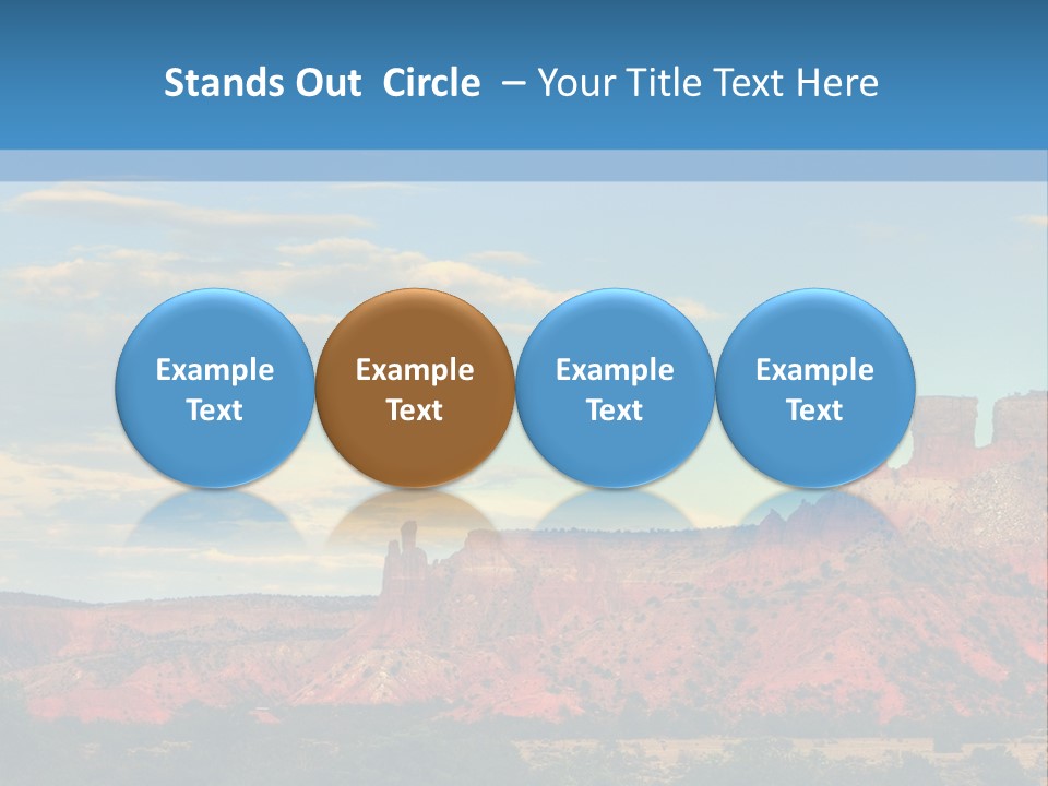 A Scenic View Of A Mountain Range With A Blue Sky In The Background PowerPoint Template