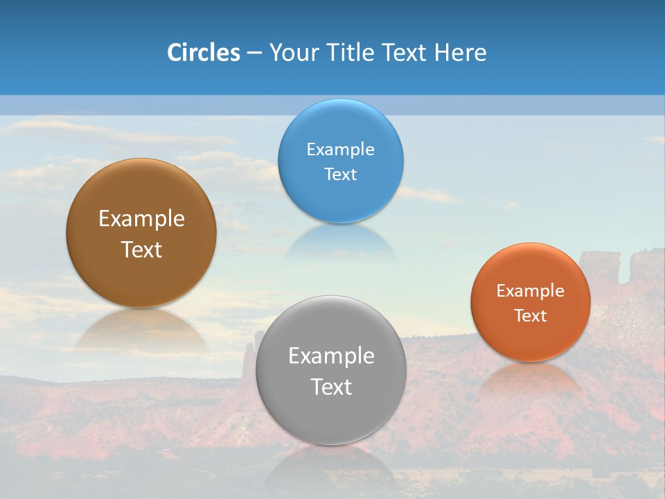 A Scenic View Of A Mountain Range With A Blue Sky In The Background PowerPoint Template