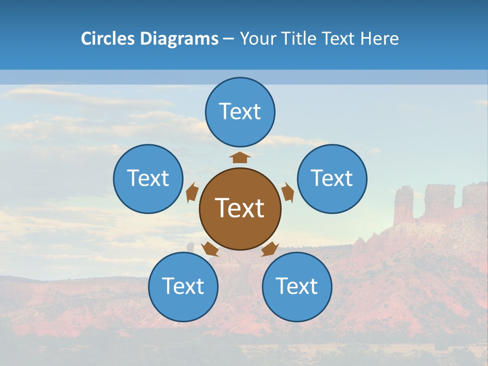A Scenic View Of A Mountain Range With A Blue Sky In The Background PowerPoint Template