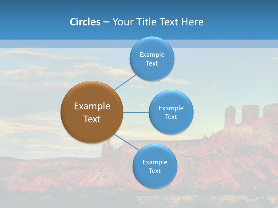 A Scenic View Of A Mountain Range With A Blue Sky In The Background PowerPoint Template