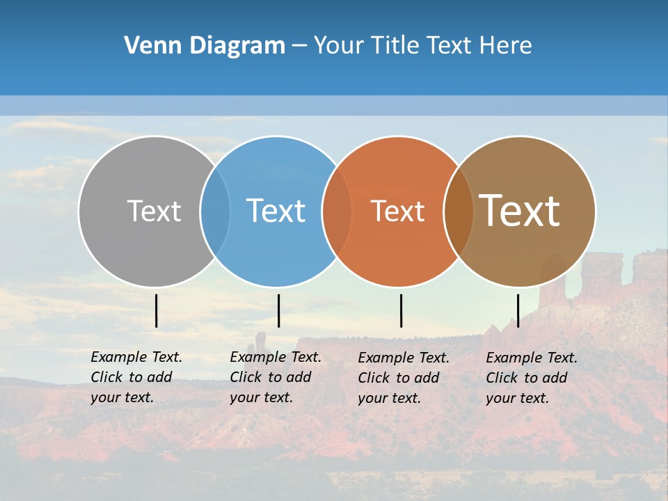 A Scenic View Of A Mountain Range With A Blue Sky In The Background PowerPoint Template
