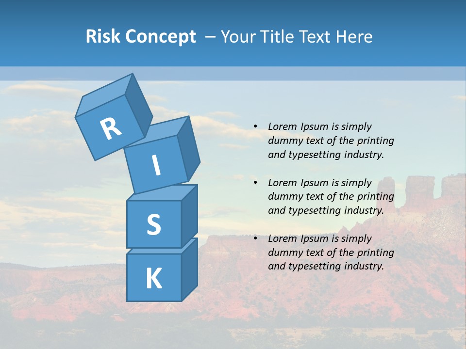 A Scenic View Of A Mountain Range With A Blue Sky In The Background PowerPoint Template