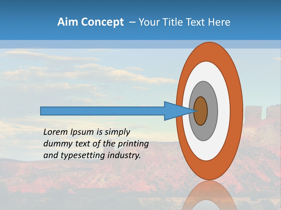 A Scenic View Of A Mountain Range With A Blue Sky In The Background PowerPoint Template