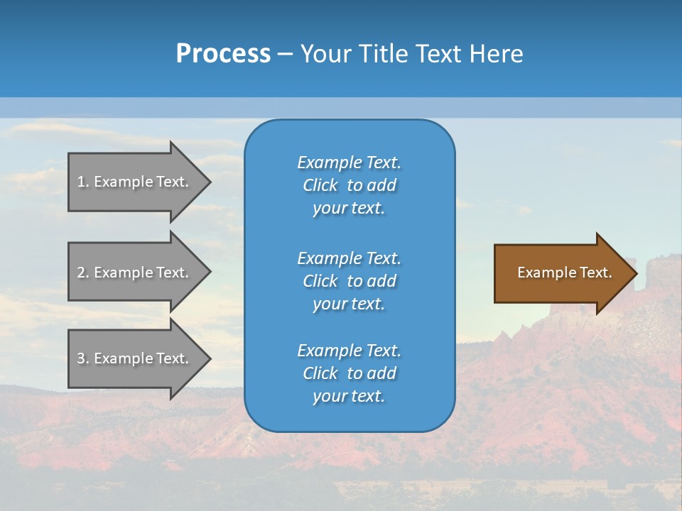 A Scenic View Of A Mountain Range With A Blue Sky In The Background PowerPoint Template