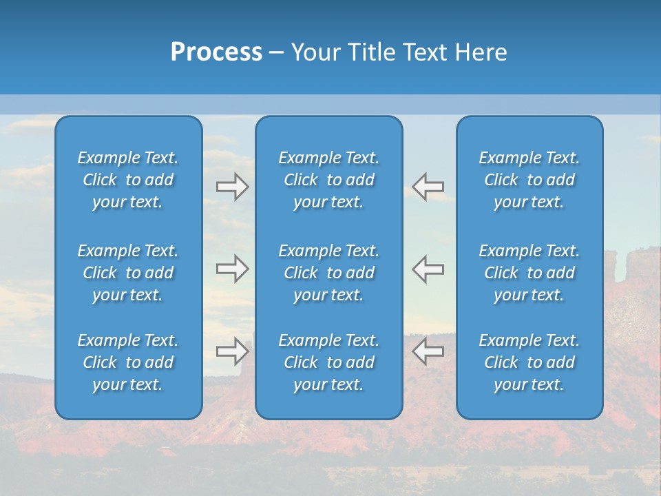 A Scenic View Of A Mountain Range With A Blue Sky In The Background PowerPoint Template