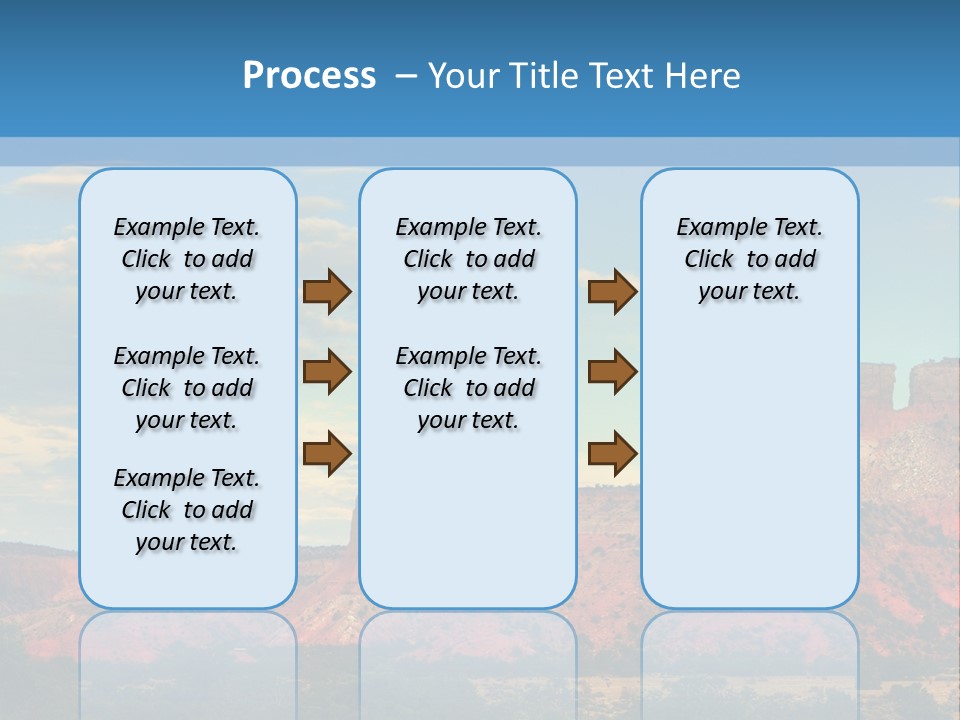 A Scenic View Of A Mountain Range With A Blue Sky In The Background PowerPoint Template
