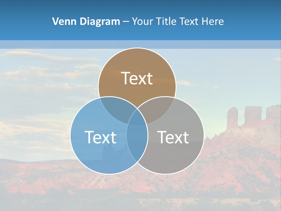 A Scenic View Of A Mountain Range With A Blue Sky In The Background PowerPoint Template
