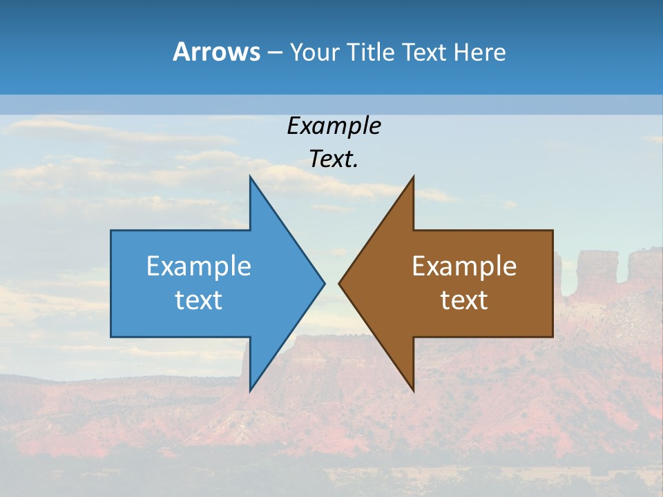 A Scenic View Of A Mountain Range With A Blue Sky In The Background PowerPoint Template