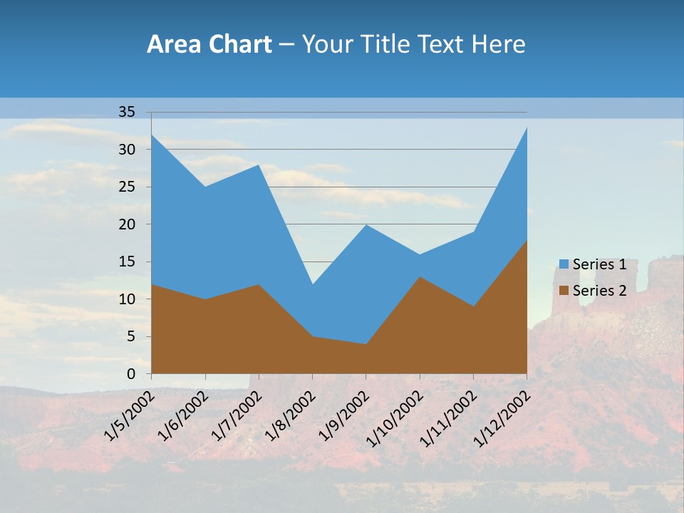A Scenic View Of A Mountain Range With A Blue Sky In The Background PowerPoint Template