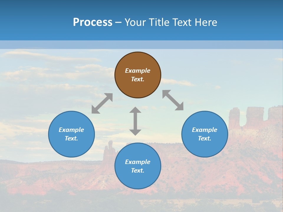 A Scenic View Of A Mountain Range With A Blue Sky In The Background PowerPoint Template