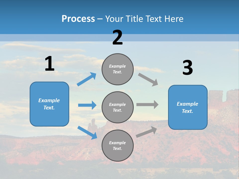 A Scenic View Of A Mountain Range With A Blue Sky In The Background PowerPoint Template