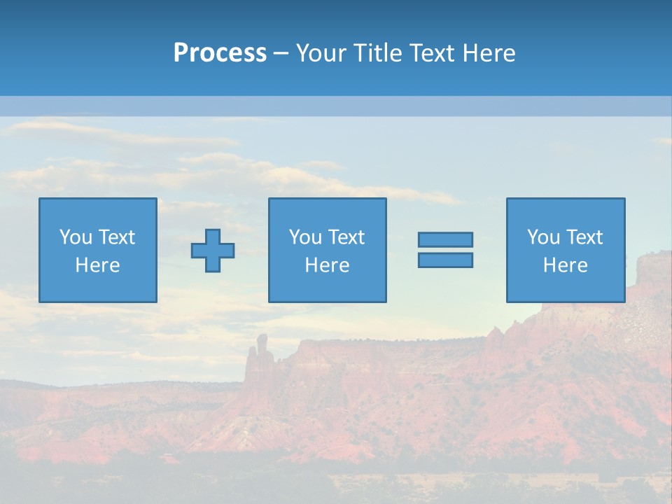 A Scenic View Of A Mountain Range With A Blue Sky In The Background PowerPoint Template