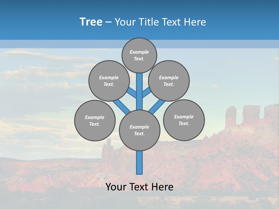 A Scenic View Of A Mountain Range With A Blue Sky In The Background PowerPoint Template