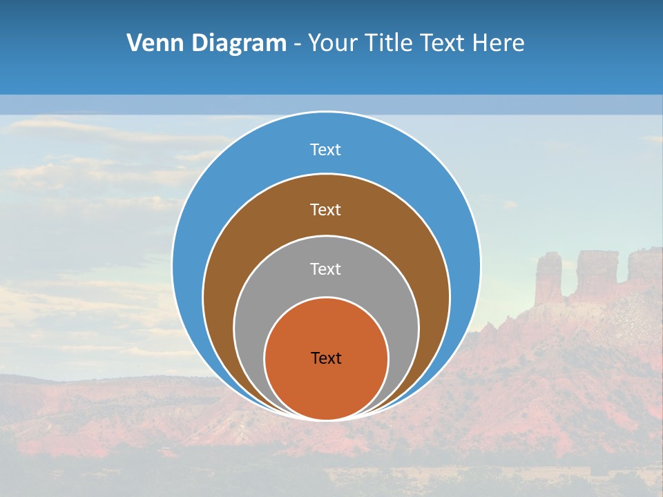 A Scenic View Of A Mountain Range With A Blue Sky In The Background PowerPoint Template