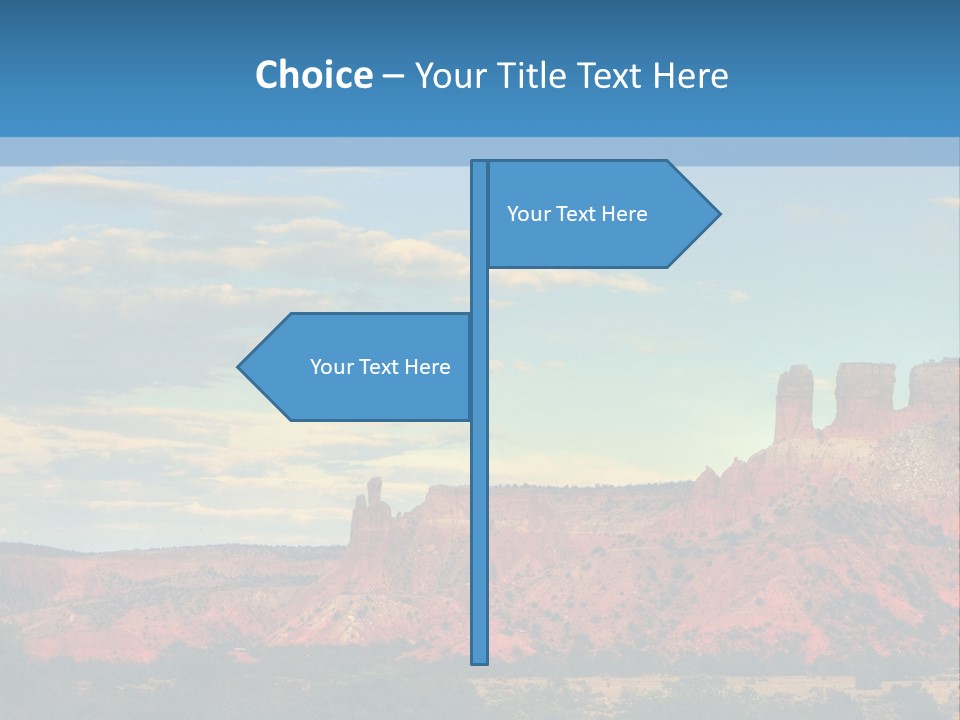 A Scenic View Of A Mountain Range With A Blue Sky In The Background PowerPoint Template