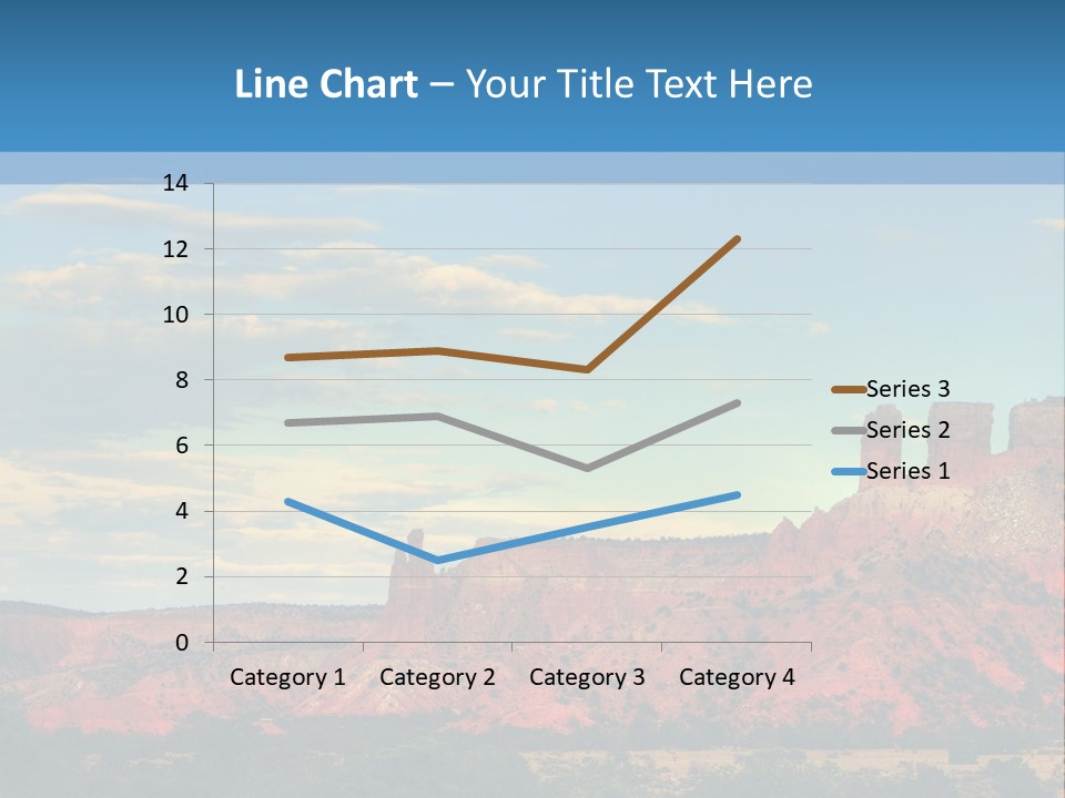 A Scenic View Of A Mountain Range With A Blue Sky In The Background PowerPoint Template