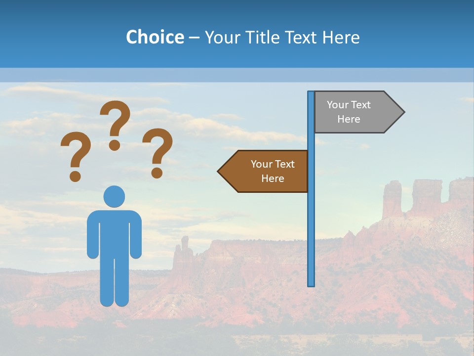 A Scenic View Of A Mountain Range With A Blue Sky In The Background PowerPoint Template