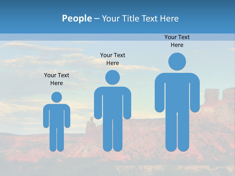 A Scenic View Of A Mountain Range With A Blue Sky In The Background PowerPoint Template