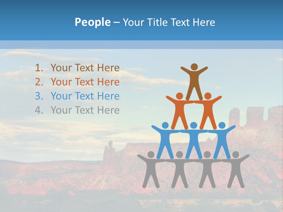 A Scenic View Of A Mountain Range With A Blue Sky In The Background PowerPoint Template