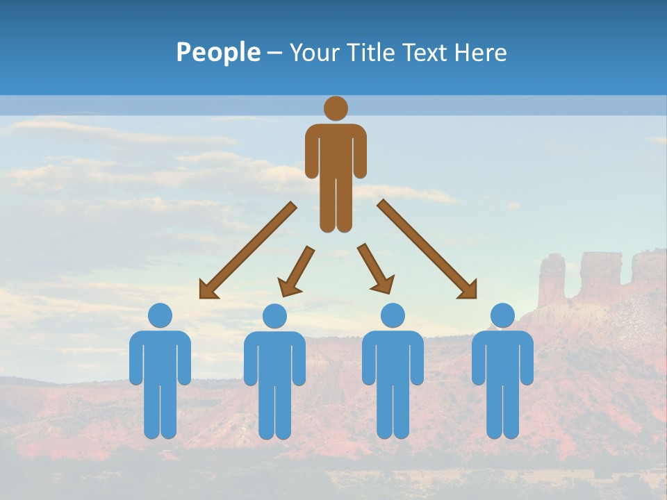 A Scenic View Of A Mountain Range With A Blue Sky In The Background PowerPoint Template