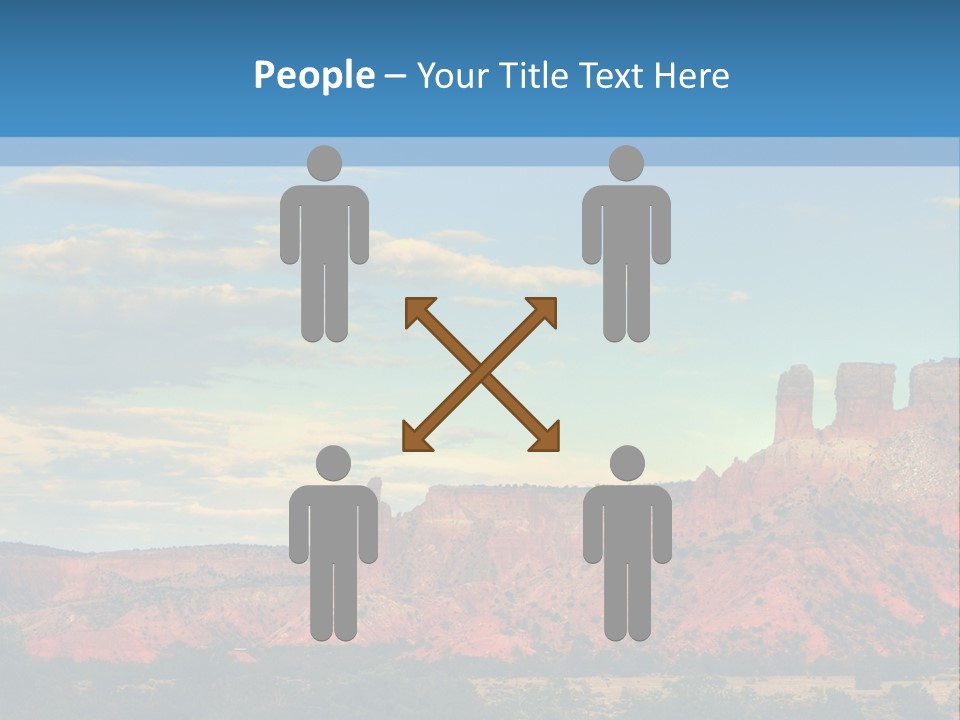 A Scenic View Of A Mountain Range With A Blue Sky In The Background PowerPoint Template