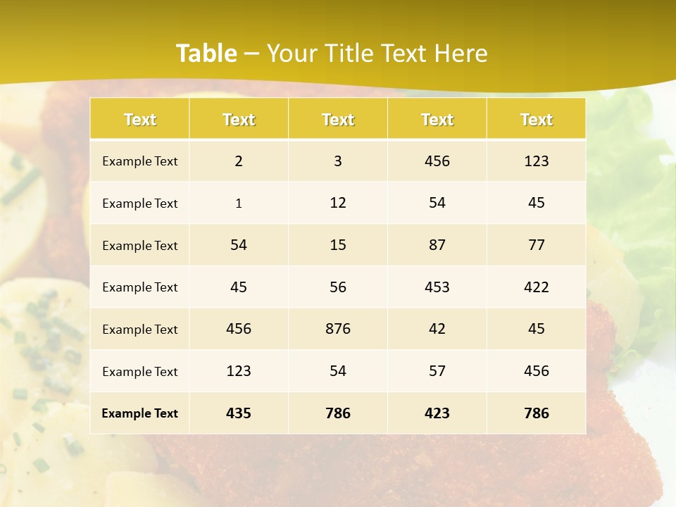 A Plate Of Food With Lemons And Lettuce On It PowerPoint Template