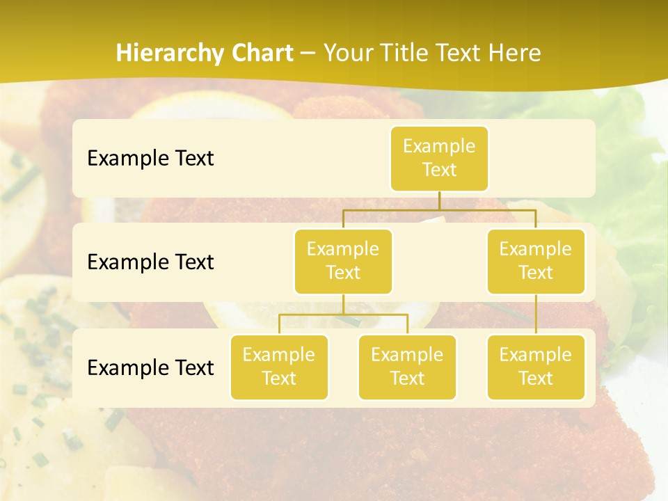 A Plate Of Food With Lemons And Lettuce On It PowerPoint Template