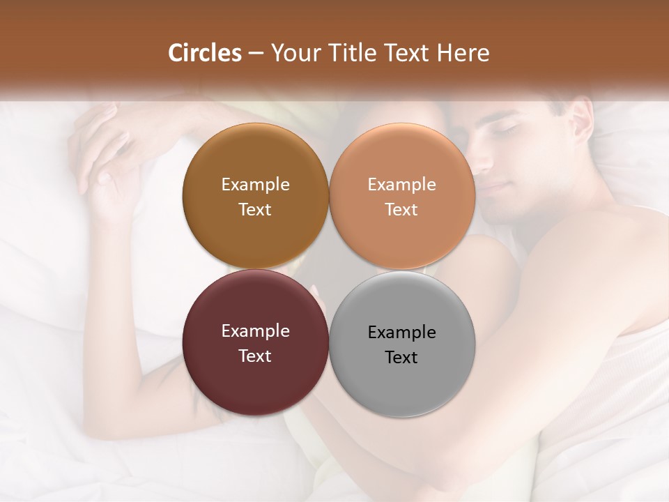 A Man And A Woman Laying In Bed Together PowerPoint Template