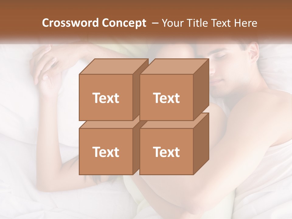 A Man And A Woman Laying In Bed Together PowerPoint Template