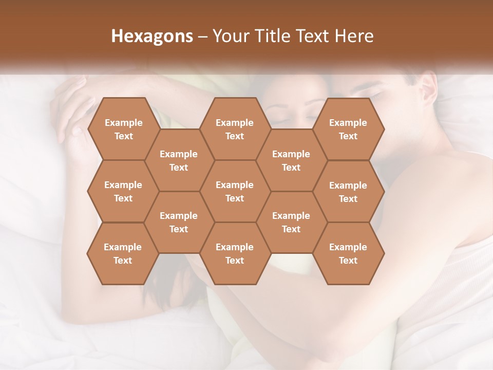 A Man And A Woman Laying In Bed Together PowerPoint Template