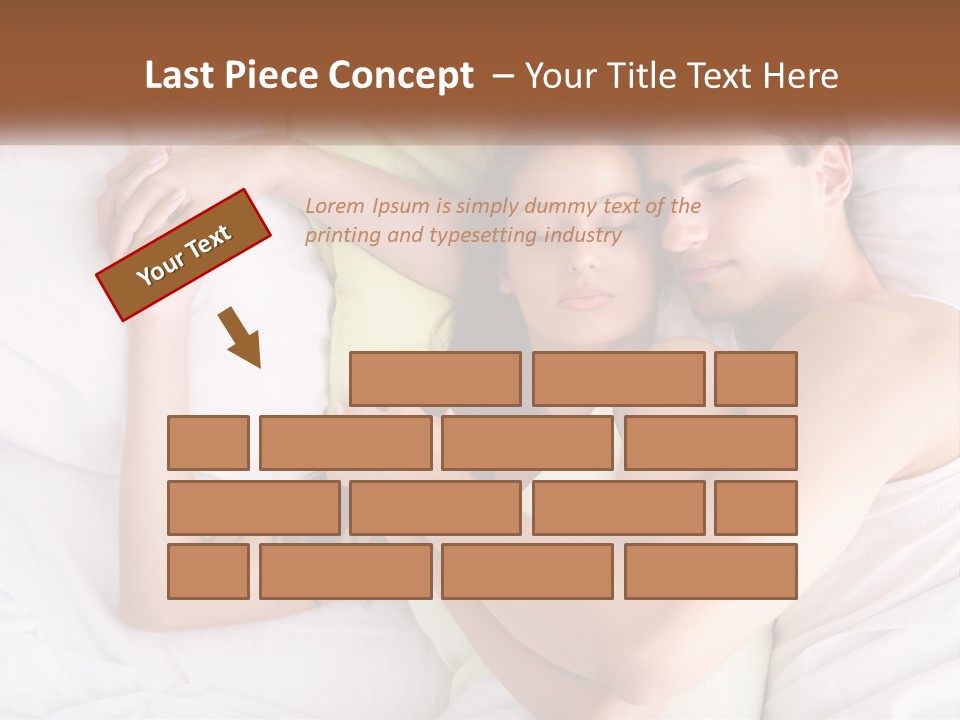 A Man And A Woman Laying In Bed Together PowerPoint Template