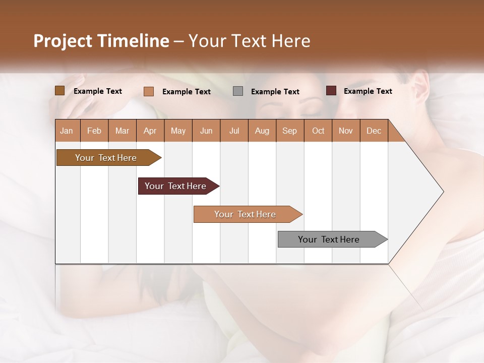 A Man And A Woman Laying In Bed Together PowerPoint Template