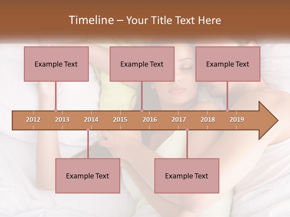 A Man And A Woman Laying In Bed Together PowerPoint Template