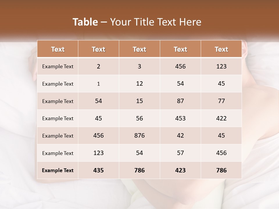 A Man And A Woman Laying In Bed Together PowerPoint Template