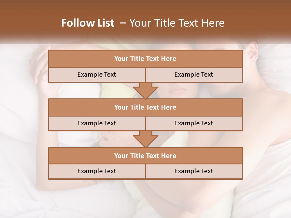 A Man And A Woman Laying In Bed Together PowerPoint Template