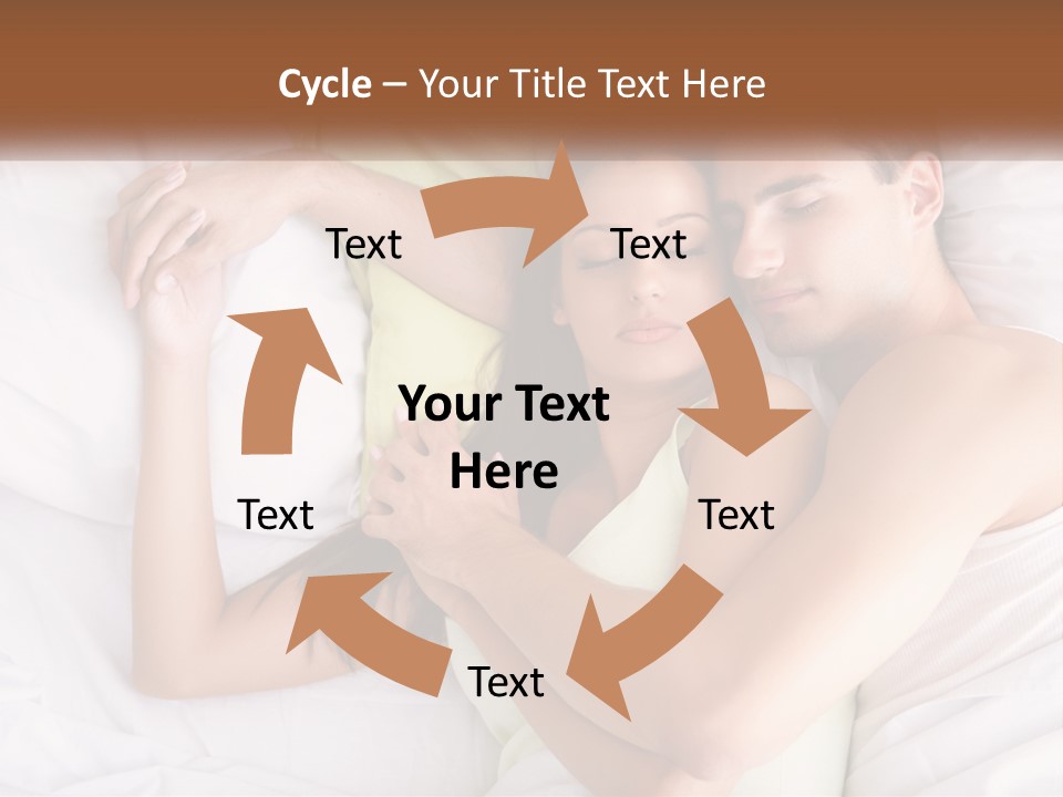 A Man And A Woman Laying In Bed Together PowerPoint Template