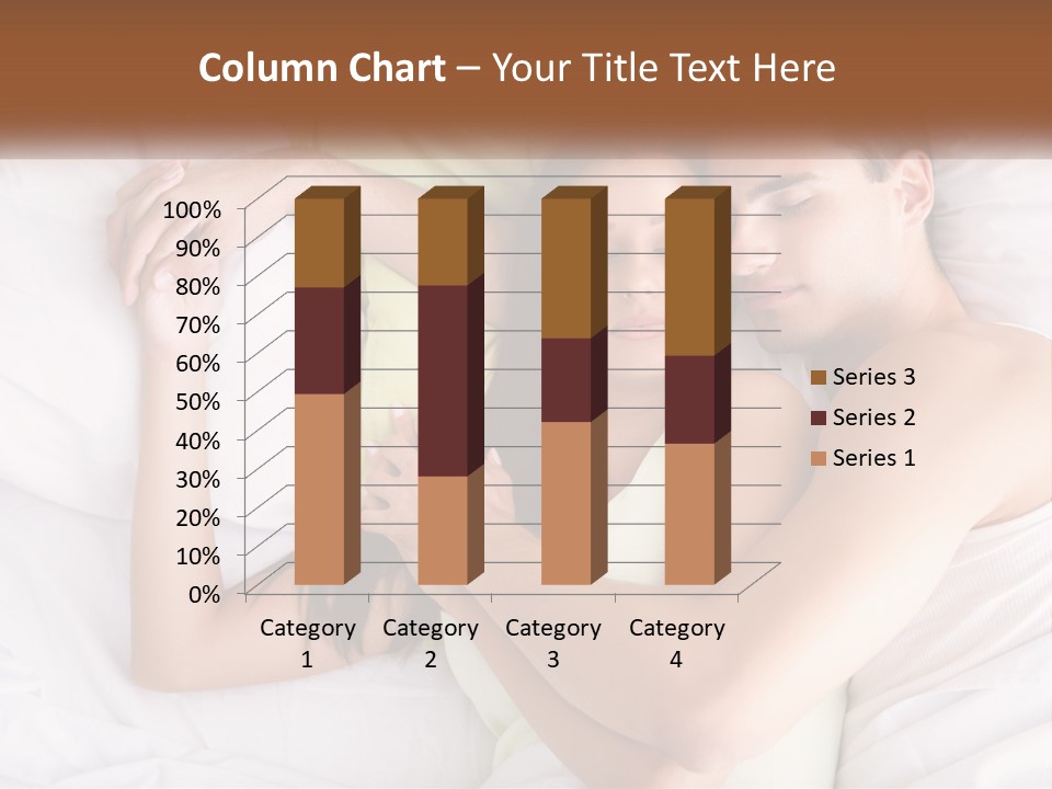 A Man And A Woman Laying In Bed Together PowerPoint Template