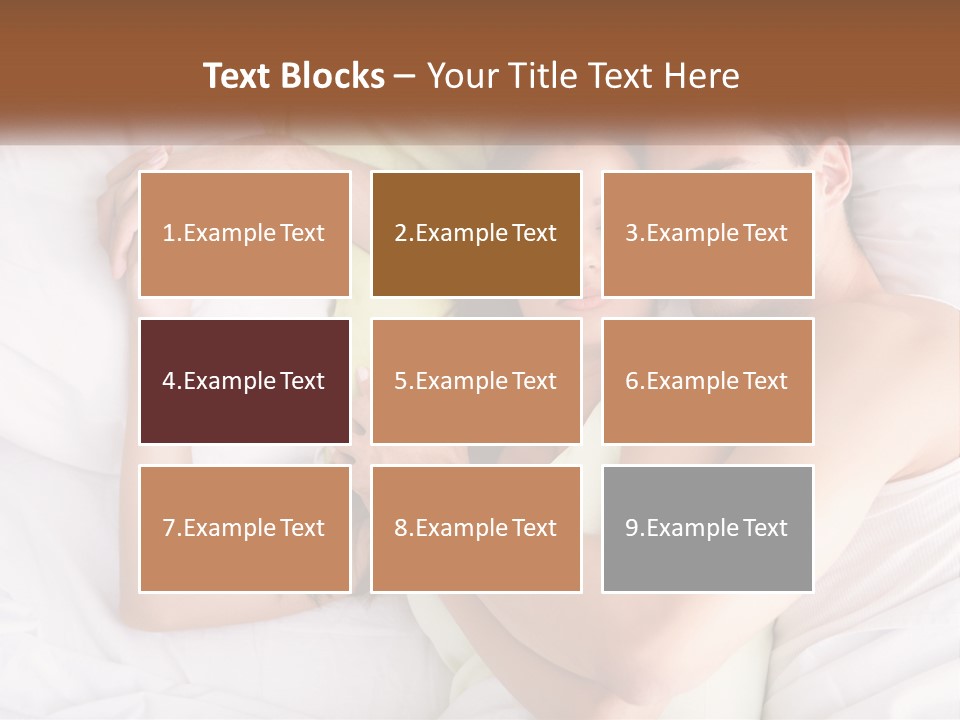 A Man And A Woman Laying In Bed Together PowerPoint Template