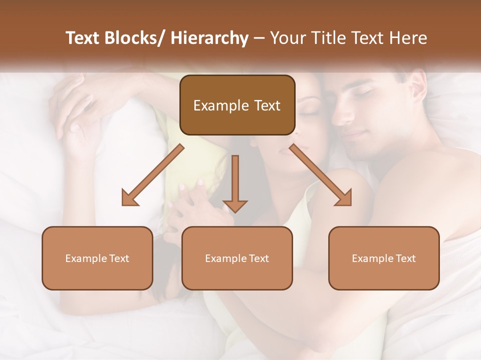 A Man And A Woman Laying In Bed Together PowerPoint Template