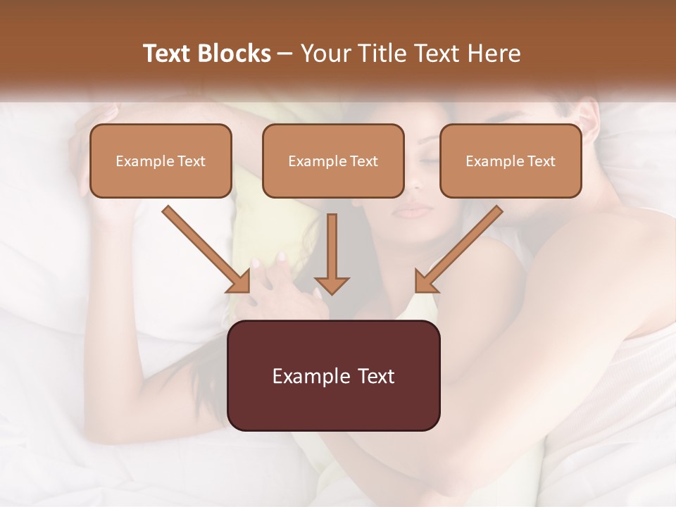 A Man And A Woman Laying In Bed Together PowerPoint Template