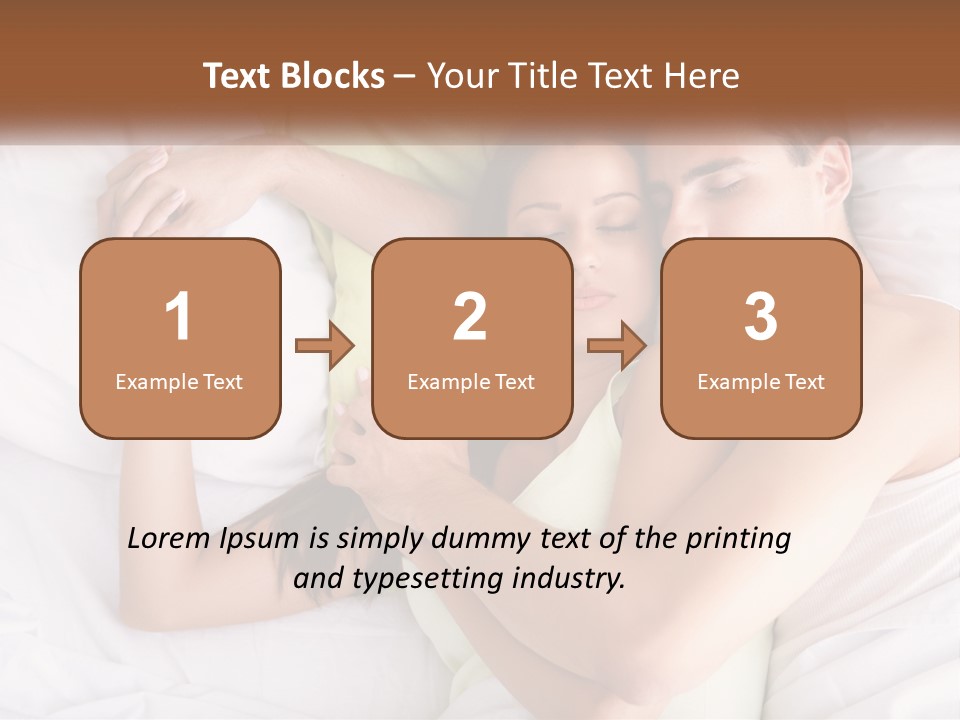 A Man And A Woman Laying In Bed Together PowerPoint Template