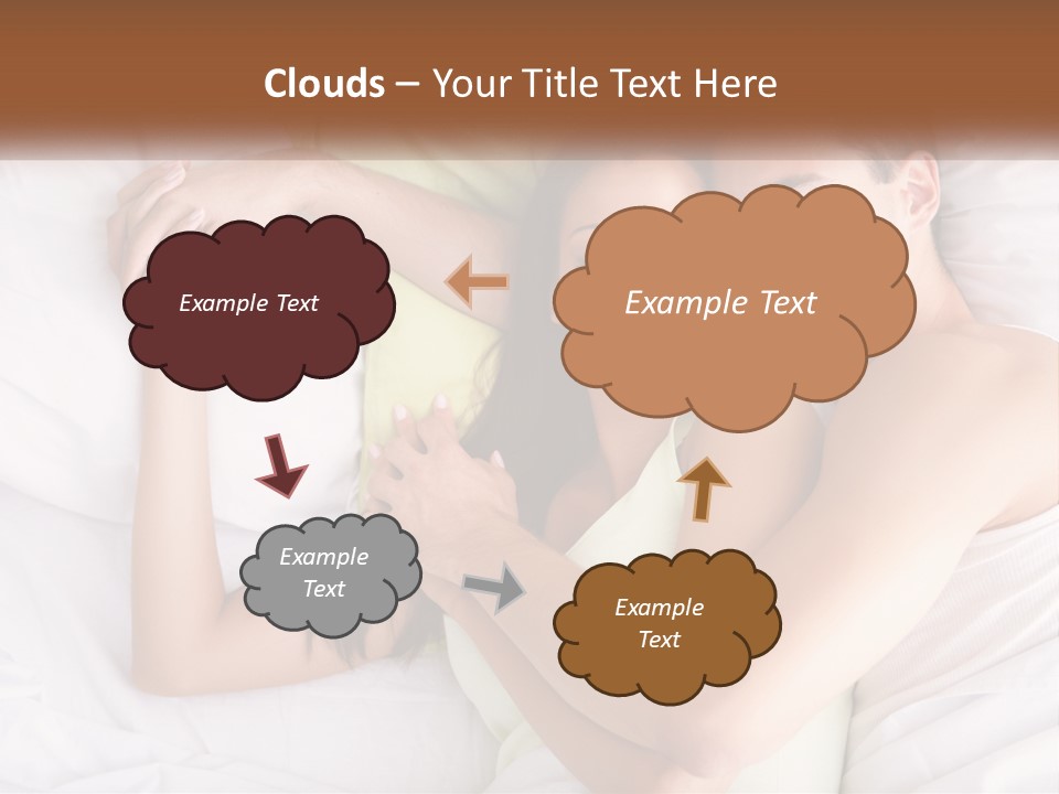 A Man And A Woman Laying In Bed Together PowerPoint Template
