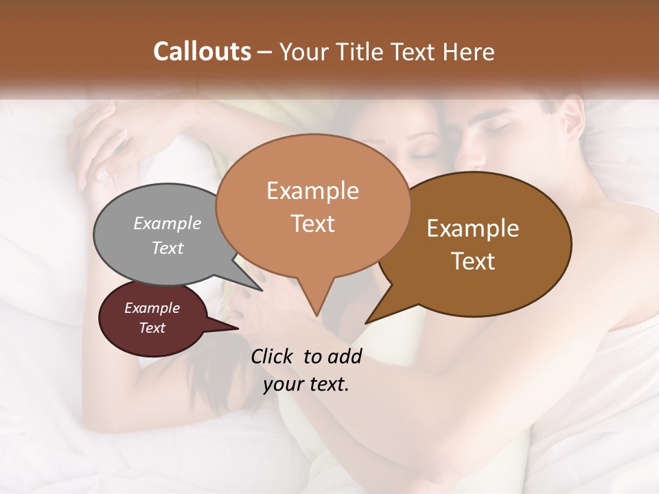 A Man And A Woman Laying In Bed Together PowerPoint Template