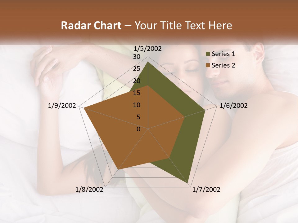 A Man And A Woman Laying In Bed Together PowerPoint Template